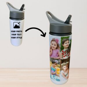 Photo Printed Custom Straw Sipper Bottle 750ml – Print Carva