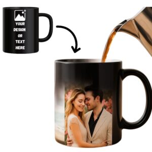 Custom magic mug with heat reveal photo printing – Print Carva
